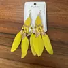 Pendientes Florales Grandes de Rafia Estilo Vacacional Junto al Mar Populares de Lujo Ligero Pendientes de Estrella de Mar Pendientes Elegantes de Nicho