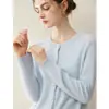 Nueva colección otoño/invierno: Cárdigan 100% cachemir puro para mujer, con diseño de hombro raglán, cuello redondo, cierre de un solo botón y tejido suelto, suave y cómodo