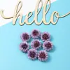 Flores Artificiais Materiais DIY Cabeça de Hortênsia Crisântemo Tecido de Seda Flores Falsas Flores Artificiais Flores de Decoração de Casamento Realistas de Alta Qualidade