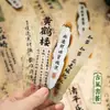 Marcadores de Página com Caligrafia Manuscrita, Estilo Chinês Clássico de Alta Qualidade, Pintura Chinesa, Cultural e Criativo, Transparente, Pet, Cartões Decorativos