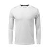 Camisa de Treino Fitness ao Ar Livre de Gola Redonda e Manga Longa de Secagem Rápida para Homens, Camiseta de Corrida de Maratona de Secagem Rápida para Homens, Oriente Médio