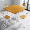 Mesa plegable para uso doméstico, mesa de comedor portátil simple, mesa cuadrada para apartamentos de alquiler, mesa de comedor minimalista de tamaño pequeño