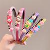 Faixa de Cabelo Plissada Infantil Prendedor de Cabelo Prendedor de Cabelo Acessório de Cabeça Meninas Faixa de Cabelo Dentada Antiderrapante Meninas Mechas de Cabelo Prensadas