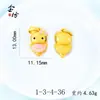 Accesorios DIY de Esmalte Dorado Arena de Larga Duración Sin Decoloración Colgante de Gato de la Suerte Hello Kitty Lindo de Dibujos Animados Materiales para Enhebrar con Agujero