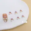 Decoraciones de Arte para Uñas de Resina Dibujos Animados Botella de Vino Decoraciones para Uñas Aretes Funda de Teléfono Accesorios para Uñas Portátiles Estilo Ins