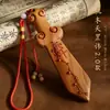 Espada de Madera de Durazno Colgante Pequeño Espada de Madera de Durazno Madera Rayo Tabú Ziwai Espada de Siete Estrellas para Adultos Portátil para Bebé Hecho a Mano Madera de Durazno