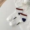 Calcetines de Malla Huecos con Cara Sonriente para Mujer, de Corte Bajo Marrones para Primavera/Verano, Absorbentes de Sudor, Transpirables, Calcetines Cortos Nuevos de Moda al por Mayor