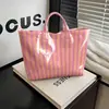 2026 Nuevo Sitio Independiente Transfronterizo Temu Bolso de Mano Impermeable PVC+Lona Portátil de Viaje Bolso de Hombro Bolso Tote