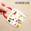 Caneca Esmaltada Imitação com Logo Impresso Caneca Cerâmica Retrô Nostálgica Caneca de Café Caneca de Água Presente Publicitário Personalização