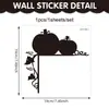 Nuevas pegatinas decorativas para marco de puerta de Halloween transfronterizas, sombrero de bruja, calabaza, pegatinas de pared, pegatinas para interruptores, pegatinas autoadhesivas de PVC