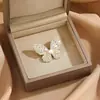 Broche Borboleta de Pérola de Design Exclusivo de Alta Qualidade Cheio de Diamantes, Broche de Corsage de Pérola Versátil e da Moda Joias