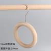 Nuevos Perchas Antideslizantes de Madera Maciza y Cuerda de Algodón para Tiendas de Ropa de Hombre y Mujer, Color Madera Natural, Sin Pintar, Perchas de Madera Estilo Coreano