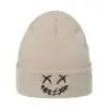 Estilo Popular Transfronterizo, Sombrero de Lana de Color Puro Simple para Otoño e Invierno Shien Temu para Hombres y Mujeres Hip-Hop Bordado Divertido Sombrero de Punto