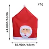 Decoraciones Navideñas Personalizadas Funda para Silla de Restaurante Tela de Seda Felpa Estampado de Pantalla Estéreo Mesa y Sillas de Comedor Escena de Diseño Accesorios