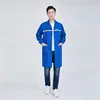 Abrigo Largo a Prueba de Polvo para Todas las Estaciones, Ropa de Protección Laboral, Ropa de Transporte, Abrigo Azul, Ropa de Trabajo para Taller, Venta al por Mayor de Fábrica