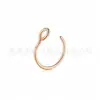 Anillo de nariz de acero inoxidable con piercing europeo y americano en forma de C, gancho de pesca, clavo de nariz de esquina, pinza para labio, piercing de tabique nasal, joyería nasal en stock