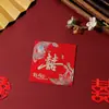 Novo envelope vermelho fosco e espesso para casamento, pacote criativo para lembrancinhas de casamento com tema de mil yuans, envelope vermelho para troco com abertura frontal, vários estilos opcionais.