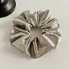 Goma para el pelo de satén perlado estilo coreano con lunares, versátil, sensación de alta gama, para moño, flor para el pelo, accesorios para el cabello