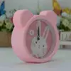 Reloj estilo coreano oso de papel despertador pequeño reloj de mesita de noche para estudiantes reloj al por mayor artículos de tocador diarios regalos para empresas