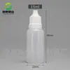 Frasco Conta-gotas de Plástico PE 5 10 15 20ml Mililitro Frasco para Colírio Frasco Dosador de Tinta Pigmento com Tampa Pequeno Frasco de Remédio