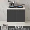 Gabinetes de piedra sinterizada y madera maciza, encimeras de mármol, encimeras de cocina para el hogar, montaje, estufa, fregadero de acero inoxidable, fregadero para verduras