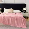 Fabricante Exclusivo de Fornecimento para Comércio Exterior Transfronteiriço Manta Jacquard de Veludo Francês 2026 Manta Dupla Face Manta para Cochilo no Escritório Cor Sólida Presente