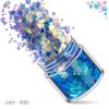 Explosiones transfronterizas resistente a la fusión hexagonal 123 mm mixto 12 colores set de lentejuelas para nail art parche de joyería para nail art