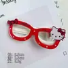 Pasador de Gatito con Gafas de Puntos, Pinza para el Cabello Versátil Dulce y Linda para Niños