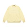 FOG Duplex ESSENTIAL Estilo Americano Moda de Calle Marca de Moda Calle Alta Suéter Casual Holgado de Algodón Puro Cuello Redondo para Hombres y Mujeres