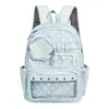 Estilo universitario coreano, alto atractivo estético, mochila con estampado de estrellas para chicas de secundaria, mochila de gran capacidad con estampado de estrellas para estudiantes de preparatoria