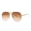 Primavera 2019 Especial Transfronterizo para Aviador Clásico Eterno Ahuecado Retro Gafas de Sapo Gafas de Sol de Moda 8472