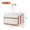 Caja Carrito para Mascotas Doble Capa Bolsa para Salir con Dos Gatos Transpirable Primavera y Verano Carrito para Salir con Perro Gran Capacidad Plegable