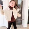 [en stock Corea del Sur Suéter para niños y niñas Otoño e Invierno Tejido Camiseta Base Jersey Niños Engrosado Combinable Cuello Alto Invierno