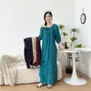 2025 Nuevo Vestido de Algodón y Seda de Manga Corta para Mujer Camisón de Verano Delgado para Casa Falda Larga Suelta de Algodón Artificial