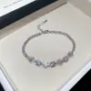 Pulsera extraíble de corbata de moño con circonita, lujo ligero, alta gama, moderna y exquisita, joyería de nicho de diseñador