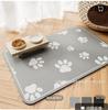 Amazon Alfombrilla Simple de Barro de Diatomeas para Alimentar Mascotas Alfombrilla Antideslizante Comedero para Gatos Resistente a Salpicaduras Resistente a la Suciedad Fácil Limpieza Resistente a la Suciedad