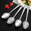 Escumadeira de Aço Inoxidável, Peneira Espessada para Uso Doméstico, Fritar Bolinhos, Utensílio de Cozinha, Peneira para Macarrão, Colher de Servir