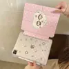 Design fofo de macaco com bolinhas para capa de tablet Apple iPad Pro Y-fold mini com porta-caneta air 13 polegadas