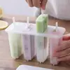 Molde para helado, molde para paletas, charola para cubitos de hielo, caja para helado, charola para cubitos de hielo, helado casero, uso doméstico, fácil de desmoldar