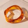 Pulseras Populares Transfronterizas Europeas y Americanas, Pulseras Anchas de Ola Irregular Manchadas de Acrílico, Pulseras de Nicho de Alta Gama para Mujer