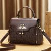 Bolsa de Textura Feminina 2025 Nova Estilo Coreano Moda Versátil Bolsa de Ombro Transversal de Alta Qualidade Estilo Ocidental Bolsa de Mão Feminina