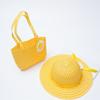 Sombreros Nuevos Bolsos traje Girasol Sombrero de Paja para Niños Bolsos traje Sombrero de Sol de Paja para Niñas Sombrero de Playa