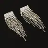 Versión coreana de pendientes de borla de diamantes de alta calidad para joyería Suministro de puesto mayorista de joyería de Yiwu E258