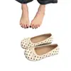 Sapatos de Festa Estilo Francês para Mulheres, Novos Mules Planos de Verão 2026 Que São Confortáveis e Perfeitos para Combinar com Vestidos, Sapatilhas de Bolinhas