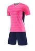 Directo de fábrica lote hengleda cuello en V patrón horizontal traje de uniforme de fútbol impresión transpirable uniforme de equipo de entrenamiento comercio exterior entrega de una sola pieza