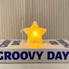 Luz de Noche de Estrella Portátil para Actuaciones de Festival, Luz de Atmósfera de Concierto de Estrella de Cinco Puntas Portátil, Adorno de Escritorio