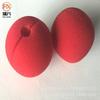 Suministro en stock bola de esponja roja de 50 mm de diámetro con agujero abierto nariz de payaso suministros para disfraz de fiesta de Navidad