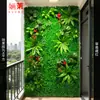 Parede de Plantas Simuladas Parede de Plantas Verdes Tridimensional Flores Artificiais Bíônicas Superfície de Parede de Fundo Paisagem Decoração de Parede Externa de Loja