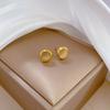 [Acero de Titanio Total] Aretes Redondos Estilo Ojo de Gato Normcore, Aretes Cool para Hombre y Mujer, Aretes Elegantes Personalizados para Banquete