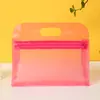 Bolsa de archivo de malla transparente al por mayor de fábrica bolsa de almacenamiento de material de cremallera de plástico PVC bolsa de cremallera para lavar
